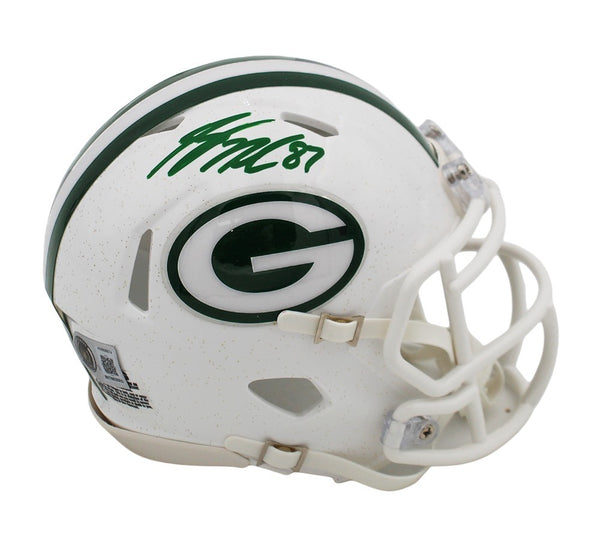 Jordy Nelson Signed Green Bay Packers Speed Alternate White Mini Helmet