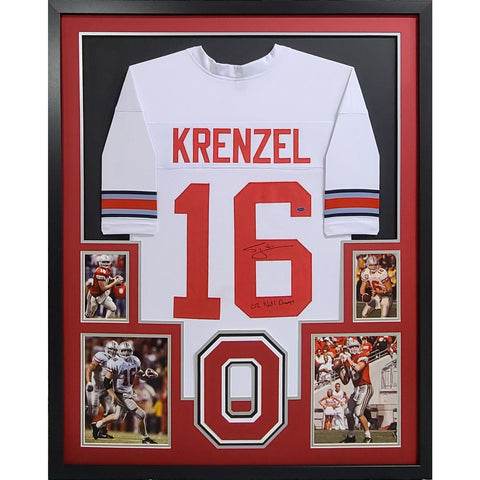 Craig Krenzel Autographed Signed Framed Ohio State OSU Jersey PLAYBALL