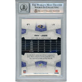 Ray Lewis Autographed/Signed 2008 Score #27 Trading Card Beckett 52968