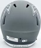 MICHAEL VICK AUTOGRAPHED FALCONS SLATE GRAY FULL SIZE HELMET BECKETT 243610