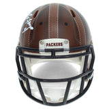 Brett Favre Autographed Green Bay Packers Brown Alternate Mini Helmet Radtke