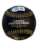 David Wells Autographed Black Baseball Yankees Perfect Game Beckett 41113