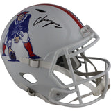 Christian Gonzalez Autographed New England Patriots TB F/S Helmet Beckett 49142