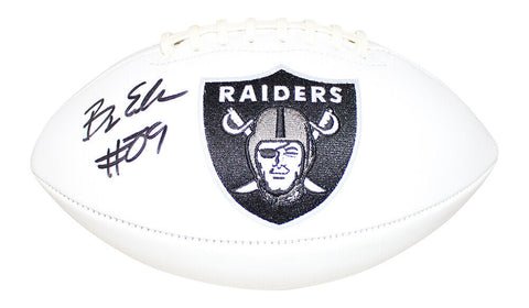 Bryan Edwards Autographed/Signed Las Vegas Raiders Logo Football BAS 30685