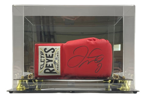 Floyd Mayweather Jr Signed Red Cleto Reyes Right Hand Boxing Glove BAS w/ Case