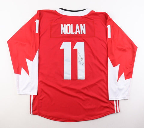 Owen Nolan Signed Team Canada Jersey (JSA COA) 2002 Salt Lake City Olympics