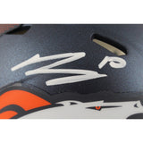 Bo Nix Autographed/Signed Denver Broncos 2024 Mini Helmet Beckett Witness 49625