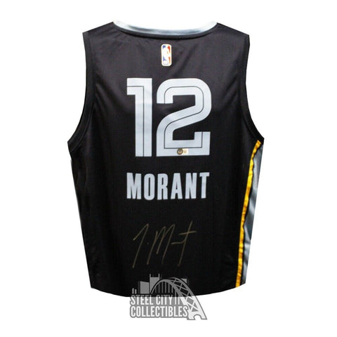Ja Morant Autographed Memphis Fanatics Basketball Jersey - BAS