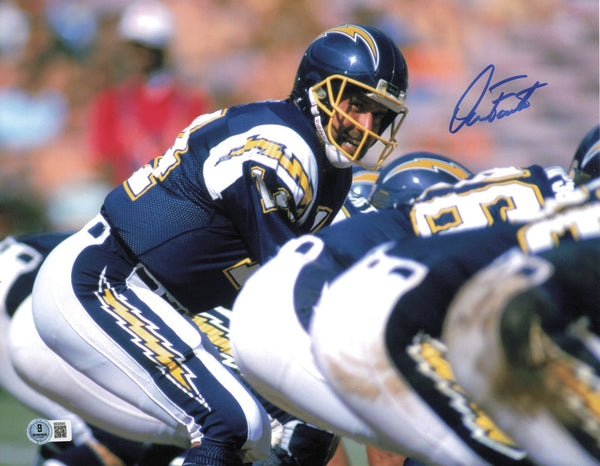 Dan Fouts Autographed 11x14 Photo San Diego Chargers Beckett BAS QR #BS30543