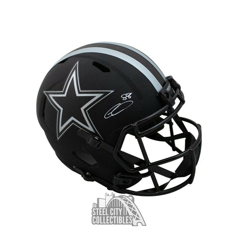 CeeDee Lamb Autographed Cowboys Eclipse Replica F/S Helmet Fanatics (White Ink)