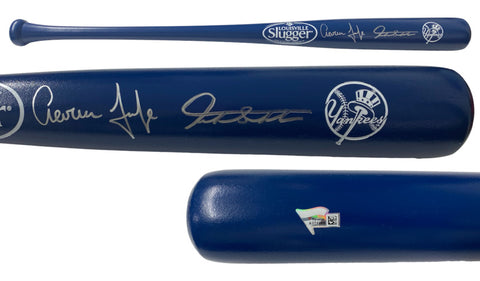 Aaron Judge / Giancarlo Stanton Autographed New York Yankees Logo Bat Fanatics