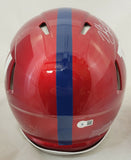 MICHAEL STRAHAN SIGNED NY GIANTS F/S FLASH SPEED AUTHENTIC HELMET BECKETT COA