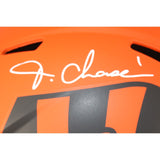 Ja'Marr Chase Autographed Cincinnati Bengals F/S Rave Helmet Beckett 50905