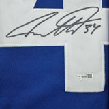 Framed Autographed/Signed Auston Matthews 35x39 Maple Leafs Jersey Fanatics COA