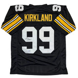 Autographed/Signed Levon Kirkland Pittsburgh Black Jersey Beckett BAS COA