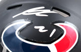 Steven Nelson Autographed Houston Texans Flat Black Speed Mini Helmet-Beckett W