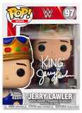 Jerry Lawler Signed 'Jerry Lawler' WWE Funko Pop Doll #97 w/King -(SCHWARTZ COA)