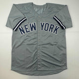 Autographed/Signed Jorge Posada New York Grey Jersey Beckett BAS COA