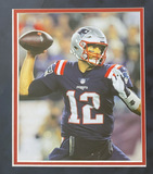 Tom Brady Autographed Patriots Nike Elite Framed Color Rush Jersey Fanatics