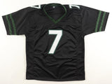 Justin Fields Signed New York Jets Dark Green Jersey (Beckett) Ex-Ohio State QB