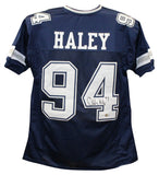 Charles Haley Autographed/Signed Pro Style Blue XL Jersey BAS 40269