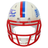 Bruce Matthews Autographed "HOF 07" Titans RETRO Speed Mini Helmet Beckett
