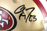 Christian McCaffrey Autographed San Francisco 49ers Mini Helmet Fanatics 52731