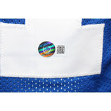 Jalin Hyatt Autographed/Signed Pro Style Blue Jersey Beckett 42794