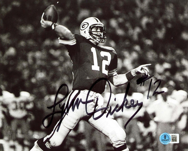 Packers Lynn Dickey Authentic Signed 8x10 Black & White Photo Autographed BAS 3