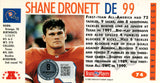 Shane Dronett Autographed 1992 Gameday #74 Trading Card Beckett 44786