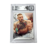 Conor McGregor Signed 2014 Topps UFC Bloodlines Flag Parallel /148 - BGS AUTO 10