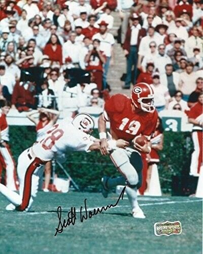 Scott Woerner Signed Classic Georgia Bulldogs Unframed 8x10 NCAA Photo - Running