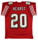 Garrison Hearst Signed Red Pro Style Jersey w/ Dropshadow BAS Witnessed
