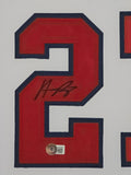 FRAMED ATLANTA BRAVES AUSTIN RILEY AUTOGRAPHED JERSEY BECKETT HOLOGRAM