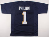 Regis Philbin Signed Notre Dame Fighting Irish Jersey Inscribed "Notre Dame" COA