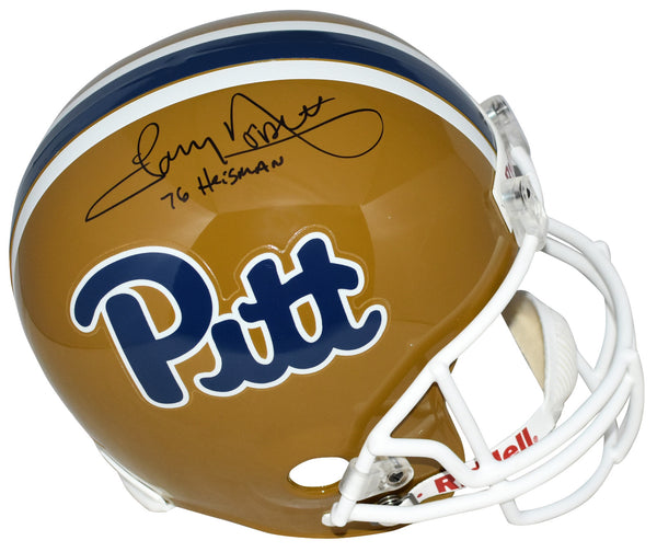 TONY DORSETT SIGNED PITTSBURGH PITT PANTHERS FULL SIZE HELMET W/ 76 HEISMAN
