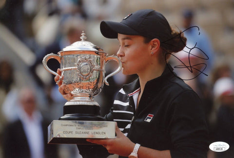 Ashleigh Ash Barty Signed WTA World #1 Grand Slam Champion 8x12 Photo JSA