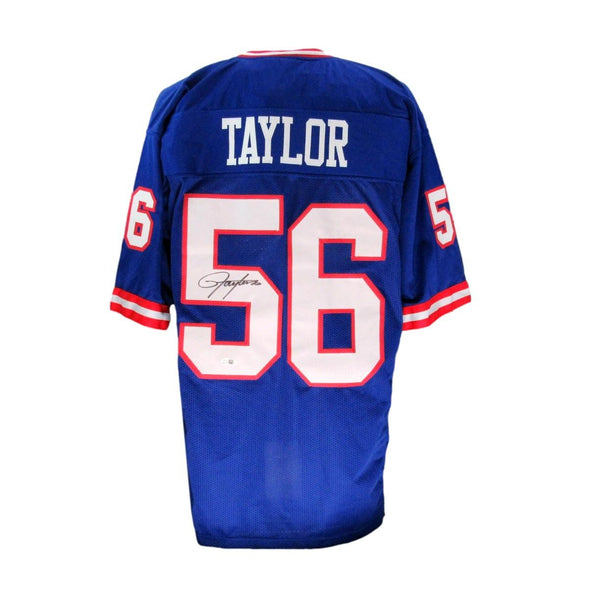 Lawrence Taylor HOF Signed/Auto Custom Blue Football Jersey NY Giants JSA 200791