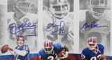 Jim Kelly/Thurman Thomas/Andre Reed HOF Bills Signed/Auto 16x20 Photo JSA 158814