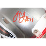 Julio Jones Autographed Atlanta Falcons Flash Mini Helmet Beckett Witness 51862