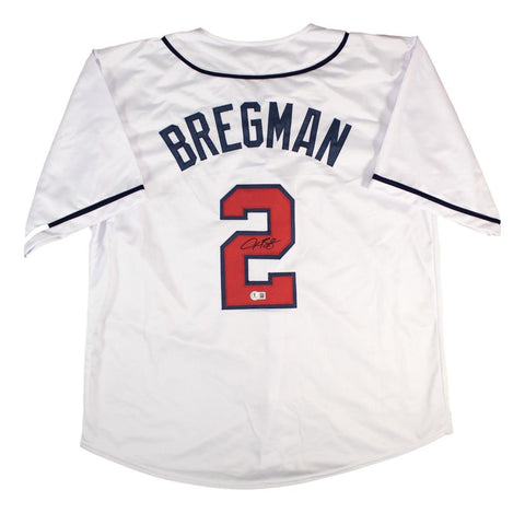 Alex Bregman USA Signed White Baseball Jersey BAS