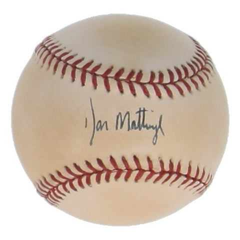 Don Mattingly New York Yankees Signed A.L Baseball (JSA COA) 6xAll Star 1st Base