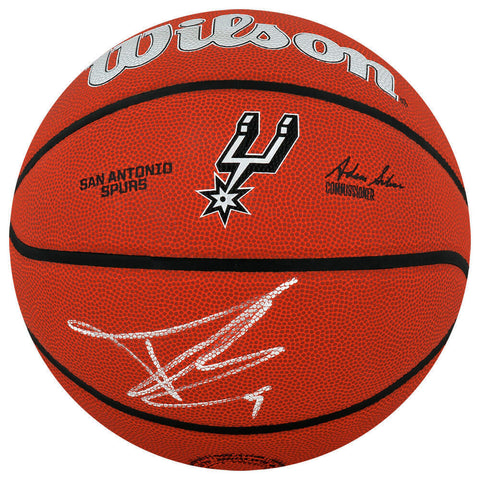 Tony Parker Signed Wilson San Antonio Spurs Logo F/S NBA Basketball - (SS COA)