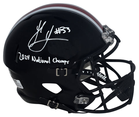 JACK SAWYER SIGNED OHIO STATE BUCKEYES FULL SIZE HELMET W/ 2024 NATIONAL CHAMPS