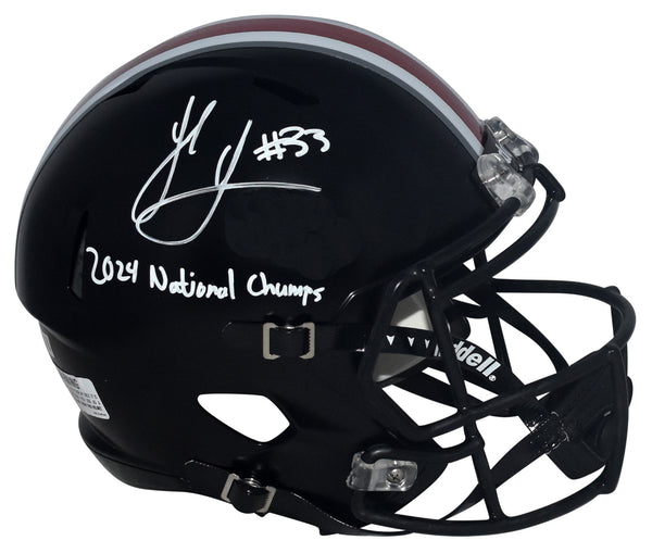 JACK SAWYER SIGNED OHIO STATE BUCKEYES FULL SIZE HELMET W/ 2024 NATIONAL CHAMPS