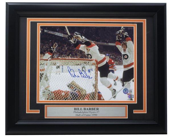 Bill Barber Signed Framed 8x10 Philadelphia Flyers Photo BAS