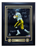 Terry Bradshaw Signed Framed 16x20 Pittsburgh Steelers Spotlight Photo BAS