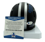 Bob Lilly Signed/Autographed Cowboys Eclipse Mini Football Helmet Beckett 155601