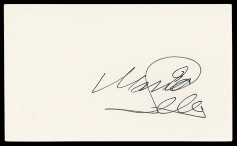 Monica Seles Tennis Authentic Signed 3x5 Index Card Autographed BAS #BM58657