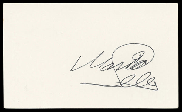 Monica Seles Tennis Authentic Signed 3x5 Index Card Autographed BAS #BM58657